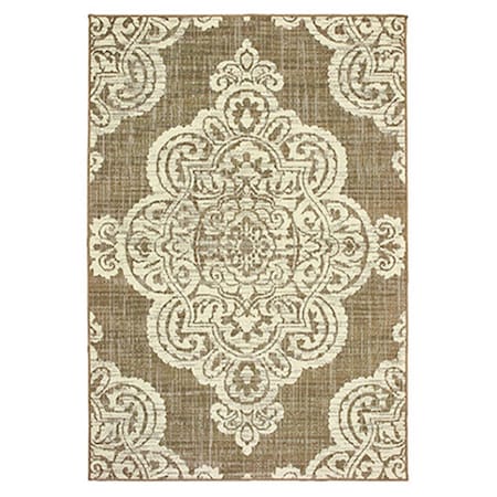 Oriental Weavers 6 ft. 7 in. x 9 ft. 6 in. Marina Rectangle Rug Tan M5929J200290ST
